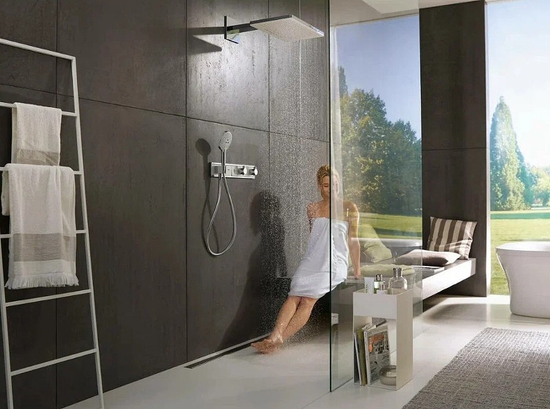 Смеситель для душа Hansgrohe RainSelect 15356000 с термостатом Хром