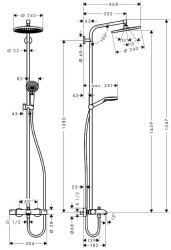 Душевая система Hansgrohe Crometta S 27320000 с термостатом Хром