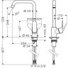 Смеситель для кухни Hansgrohe Focus M41 260 1jet 31820670 черный матовый