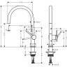 Смеситель для кухни Hansgrohe Talis M54 72804000 Хром
