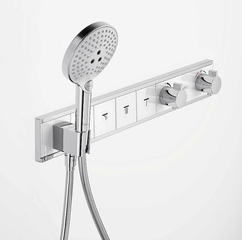 Смеситель для душа Hansgrohe RainSelect 15357400 с термостатом Белый Хром