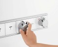 Смеситель для душа Hansgrohe RainSelect 15357400 с термостатом Белый Хром