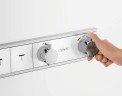 Смеситель для душа Hansgrohe RainSelect 15357400 с термостатом Белый Хром