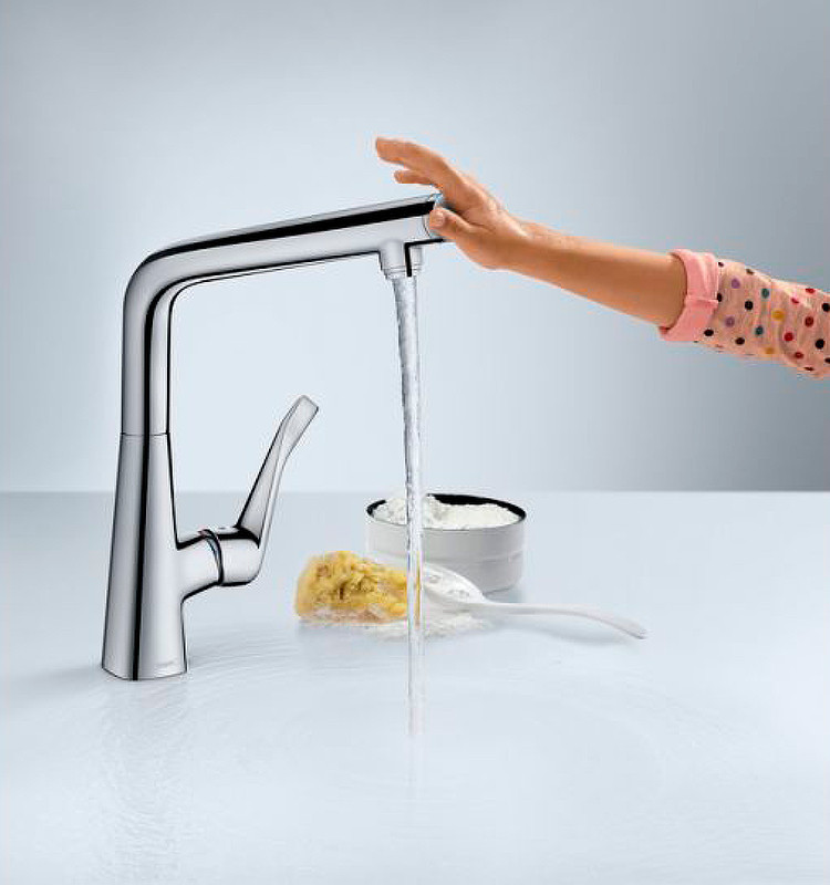 Смеситель для кухни Hansgrohe Metris Select M71 14847000 Хром