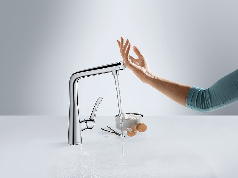 Смеситель для кухни Hansgrohe Metris Select M71 14847000 Хром