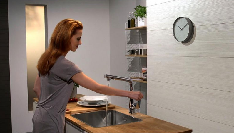 Смеситель для кухни Hansgrohe Metris Select M71 14847000 Хром