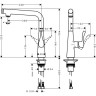 Смеситель для кухни Hansgrohe Metris Select M71 14847000 Хром