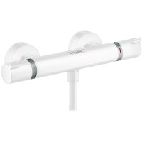 Смеситель для душа Hansgrohe Ecostat Comfort 13116700 с термостатом белый матовый