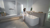 Смеситель для ванны Hansgrohe ShowerTabletSelect 13183000 с термостатом Хром