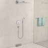 Шланговое подключение Hansgrohe Fixfit Square 26455670 с клапаном обратного тока Черное