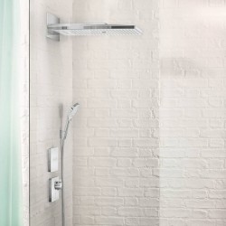 Шланговое подключение Hansgrohe Fixfit Square 26455670 с клапаном обратного тока Черное