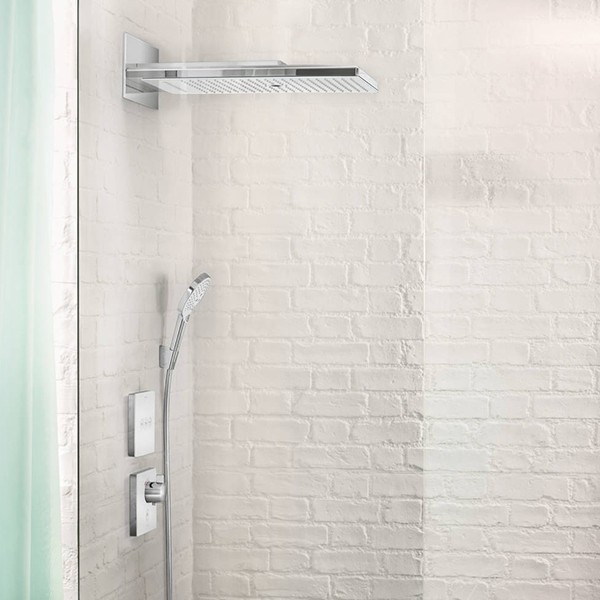 Шланговое подключение Hansgrohe Fixfit Square 26455670 с клапаном обратного тока Черное