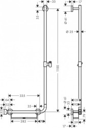Душевая штанга Hansgrohe Unica Comfort 26404400