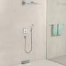Шланговое подключение Hansgrohe Fixfit Square 26455700 с клапаном обратного тока Белое