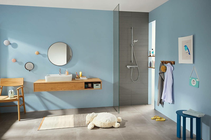 Смеситель для душа Hansgrohe Ecostat E 15773000 с термостатом Хром
