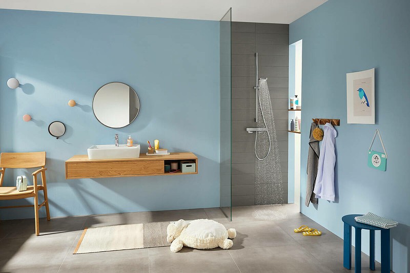 Смеситель для душа Hansgrohe Ecostat E 15773000 с термостатом Хром