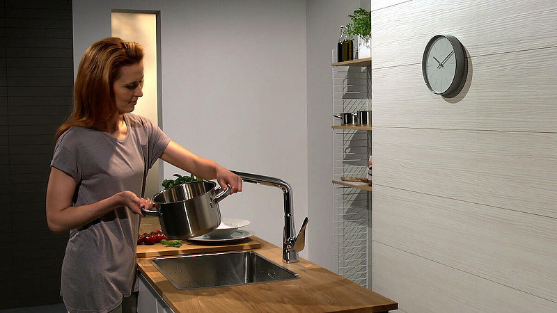 Смеситель для кухни Hansgrohe Metris S 14883000 Хром