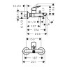 Смеситель для ванны Hansgrohe Logis 71400670 черный матовый