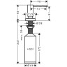 дозатор моющих средств Hansgrohe 40468000 Хром