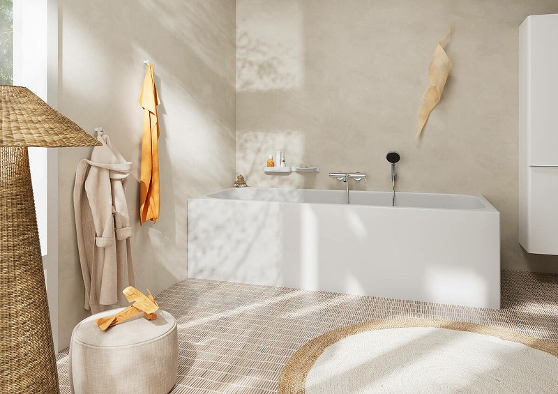 Смеситель для ванны Hansgrohe Tecturis S 73422000 Хром