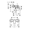 Смеситель для душа Hansgrohe Logis 71600670 черный матовый