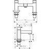 Смеситель на борт ванны Hansgrohe Vernis Shape 71452000 Хром