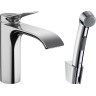 Смеситель для раковины Hansgrohe Vivenis 75210000 с гигиеническим душем