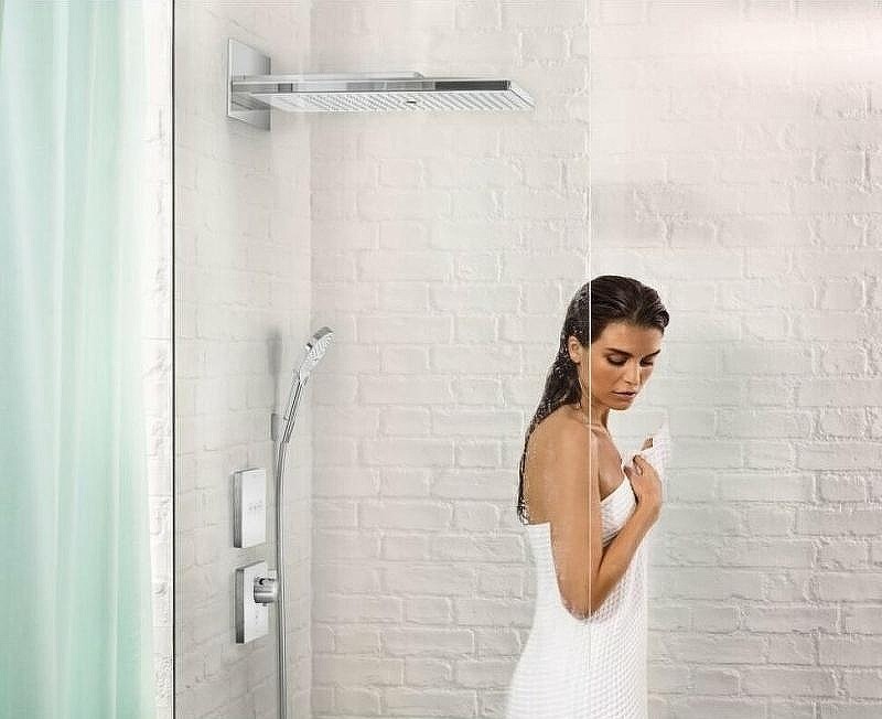 Смеситель для душа Hansgrohe ShowerSelect 15735400 с термостатом Белый Хром