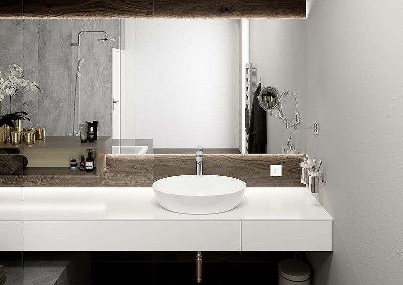 Смеситель для раковины Hansgrohe Vernis Blend 71552670 черный матовый