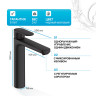 Смеситель для раковины Hansgrohe Vernis Blend 71552670 черный матовый