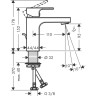 Смеситель для раковины Hansgrohe Vernis Shape 71568000 Хром