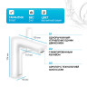 Смеситель для раковины Hansgrohe Talis E 71754700 белый матовый