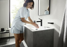 Смеситель для раковины Hansgrohe Finoris 76010670 черный матовый