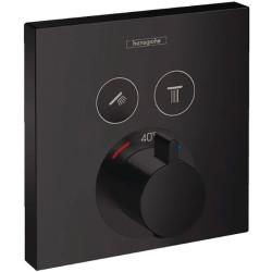 Смеситель для душа Hansgrohe ShowerSelect 15763670 с термостатом черный матовый