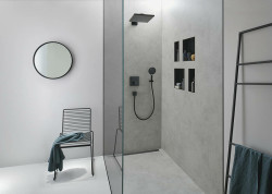 Смеситель для душа Hansgrohe ShowerSelect 15763670 с термостатом черный матовый