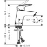 Смеситель для раковины Hansgrohe Logis 71071000 Хром