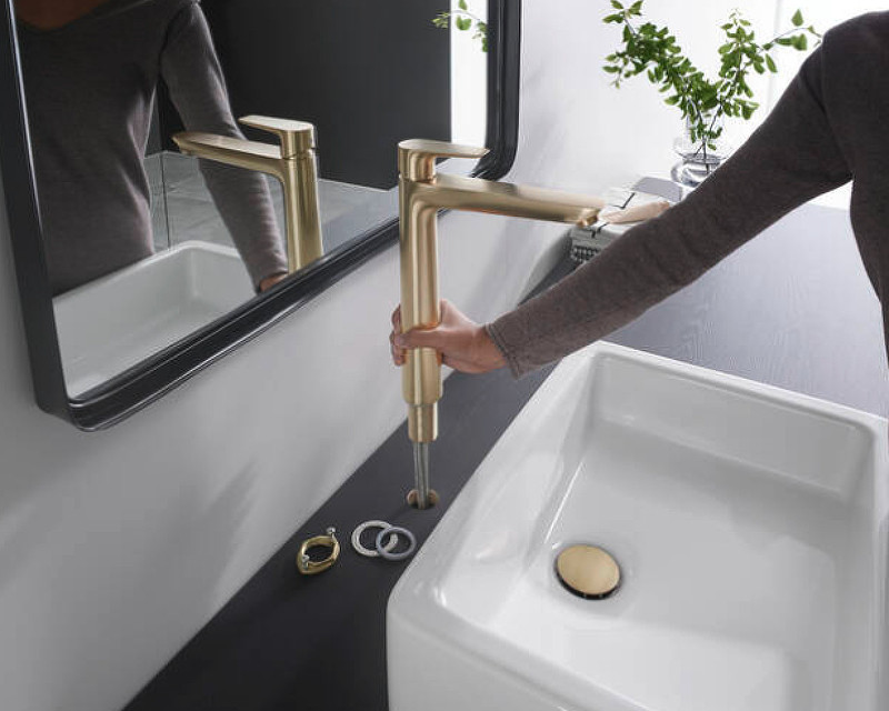Смеситель для раковины Hansgrohe Talis E 71717140 Шлифованная бронза