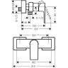 Смеситель для душа Hansgrohe Vernis Shape 71650670 черный матовый