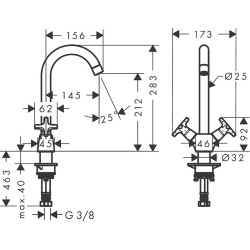 Смеситель для кухни Hansgrohe Logis 71285000