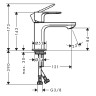 Смеситель для раковины Hansgrohe Rebris S 72514000