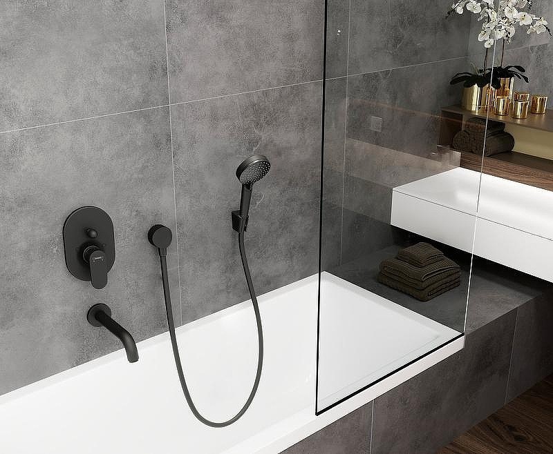 Излив для смесителя Hansgrohe Vernis Blend 71420670 черный матовый