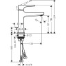 Смеситель для раковины Hansgrohe Metropol 74506000 Хром