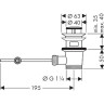 донный клапан Hansgrohe 94139000 Хром