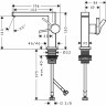 Смеситель для раковины Hansgrohe Tecturis E 73020000 Хром