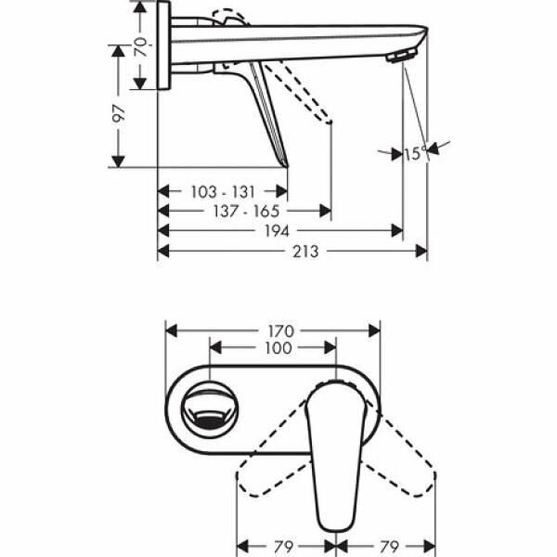 Смеситель для раковины Hansgrohe Novus 71127000 Хром