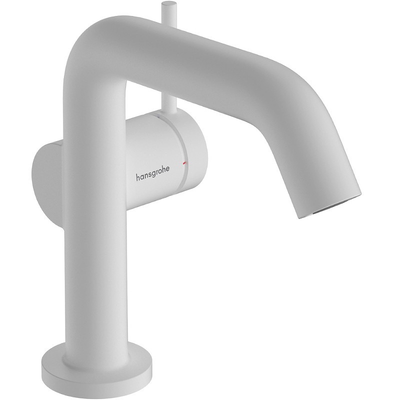 Смеситель для раковины Hansgrohe Tecturis S 73320700 белый матовый