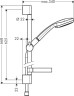 Душевой гарнитур Hansgrohe Croma 27772000 Хром