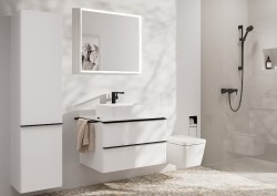 Смеситель для раковины Hansgrohe Tecturis E 73070670 черный матовый